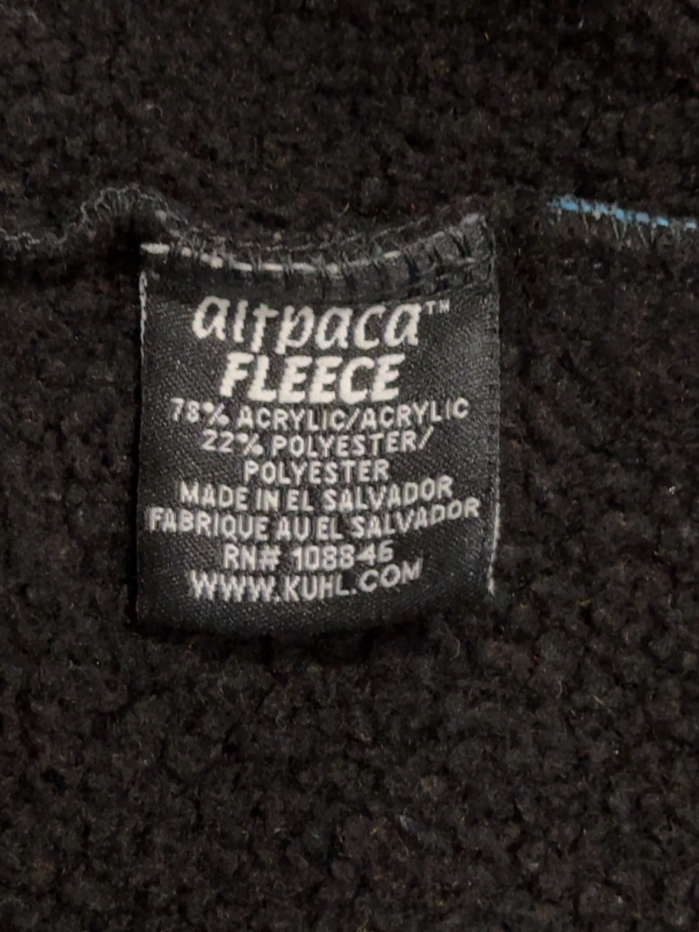 [EUC] KUHL Black Long Sleeve 1/4-Zip Fleece Pullover Jacket - Men's Size Large - Picture 16 of 16